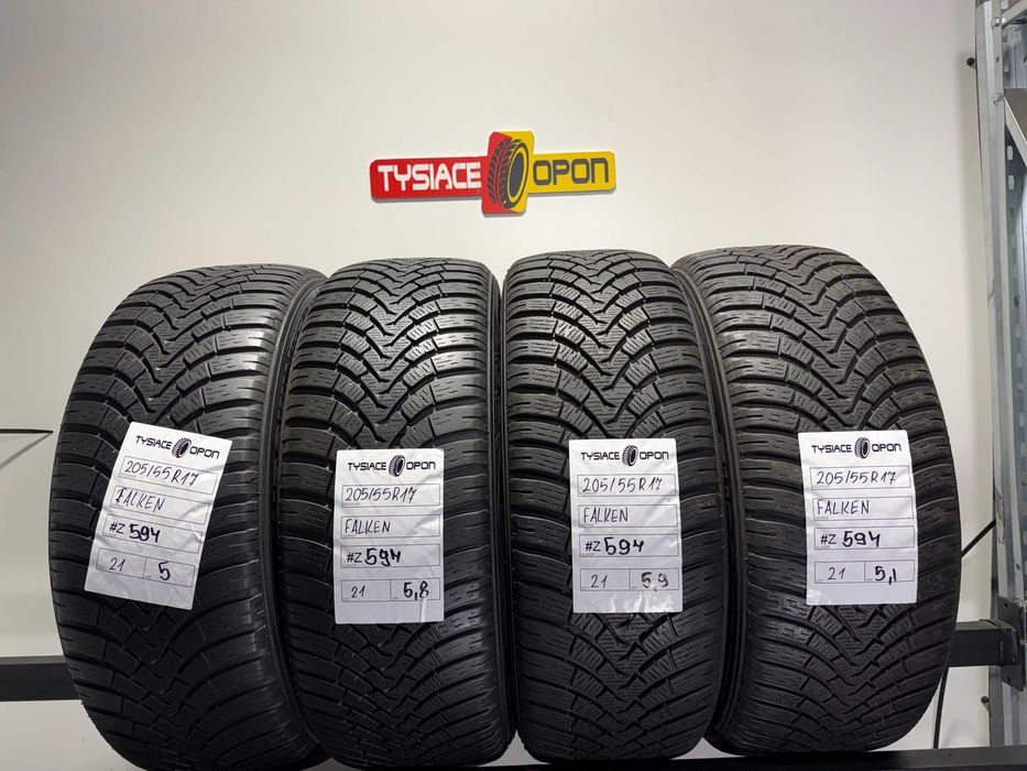 Opony Zimowe 205/55/17 Falken EuroWinter Komplet #Z594