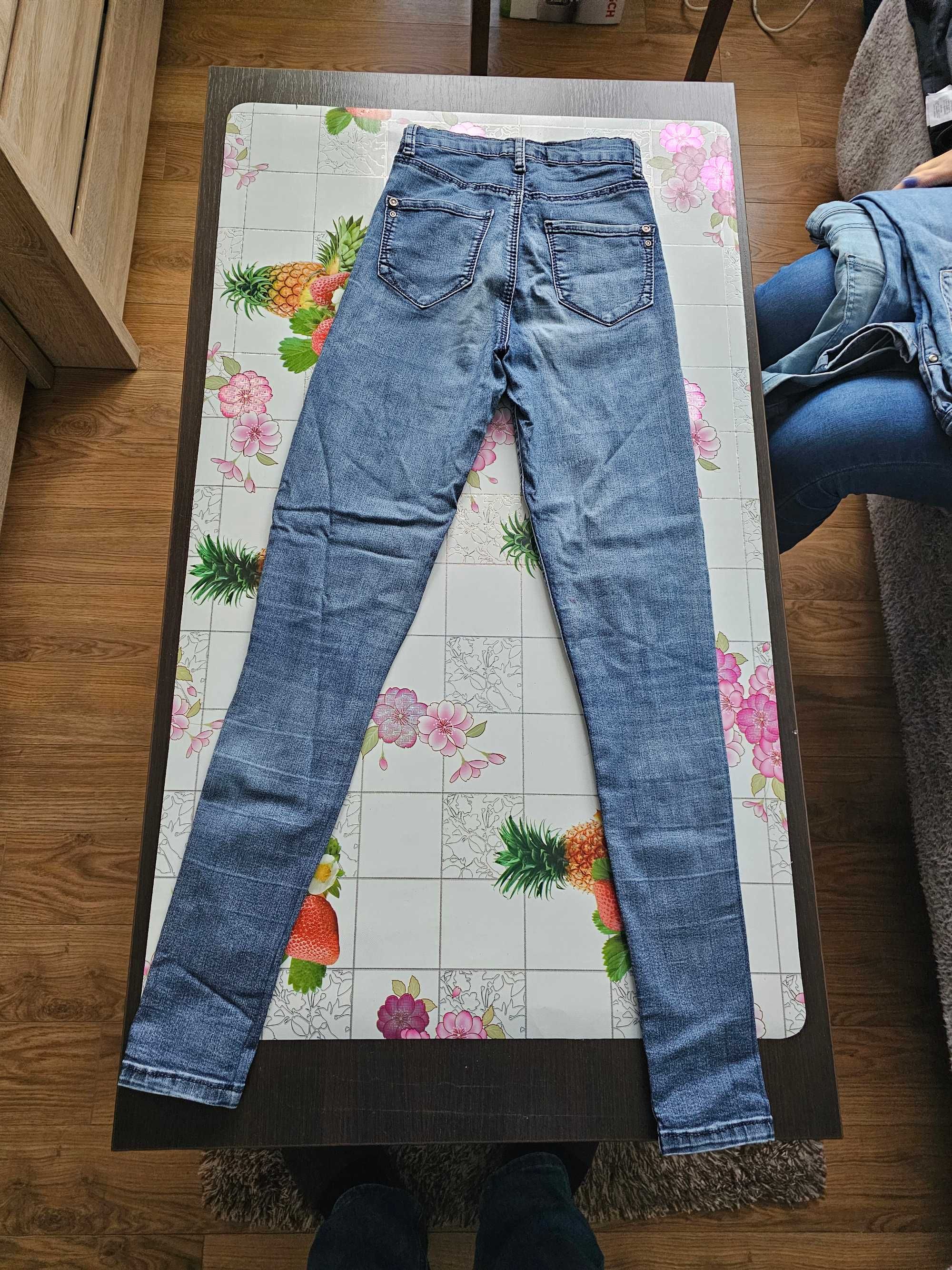 Spodnie damskie xs(34) - jeans: 3x długie 1x krutkie.