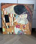 Obraz Pocałunek (fragment ) G.Klimt farby olejne 80x80