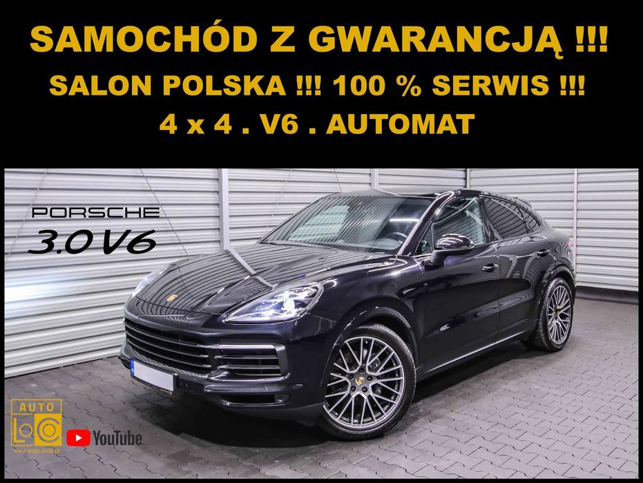 Porsche Cayenne COUPE + AUTOMAT 4x4 + Salon POLSKA + 100% SERWIS + 1 Właściciel !!!