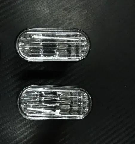 Piscas, Farolins Laterais + lâmpadas cromadas para Honda civic, crx, crx del sol, logo, s2000 fundo cristal