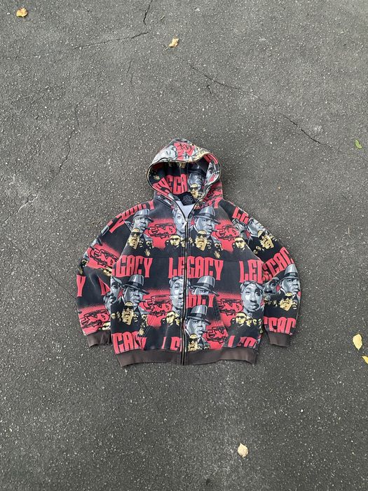 Vintage Rap GIVEMEFACE 2000s Full Zip Hoodie
