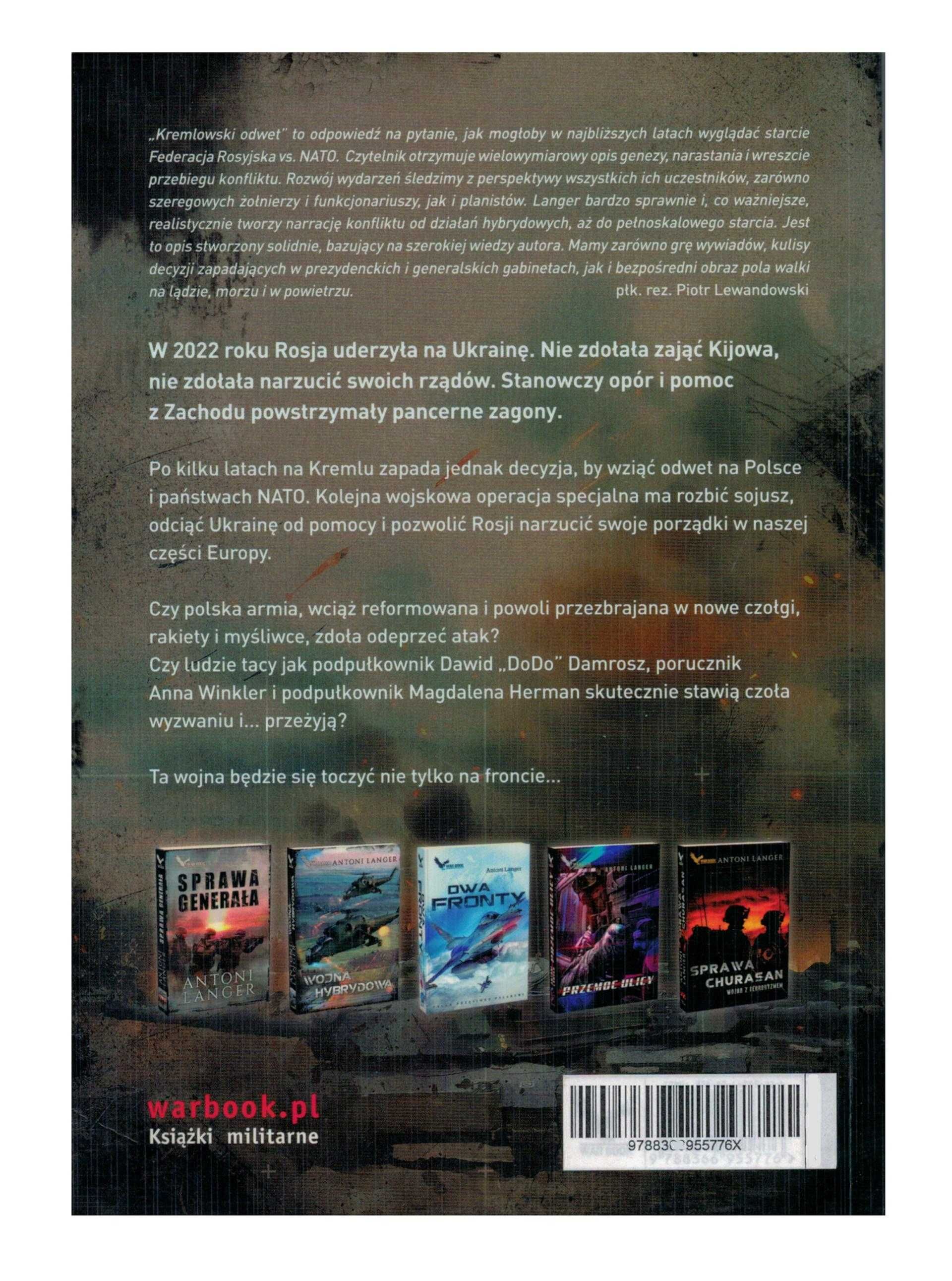 Kremlowski odwet Antoni Langer War Book 2024 r NOWA Autograf !!!