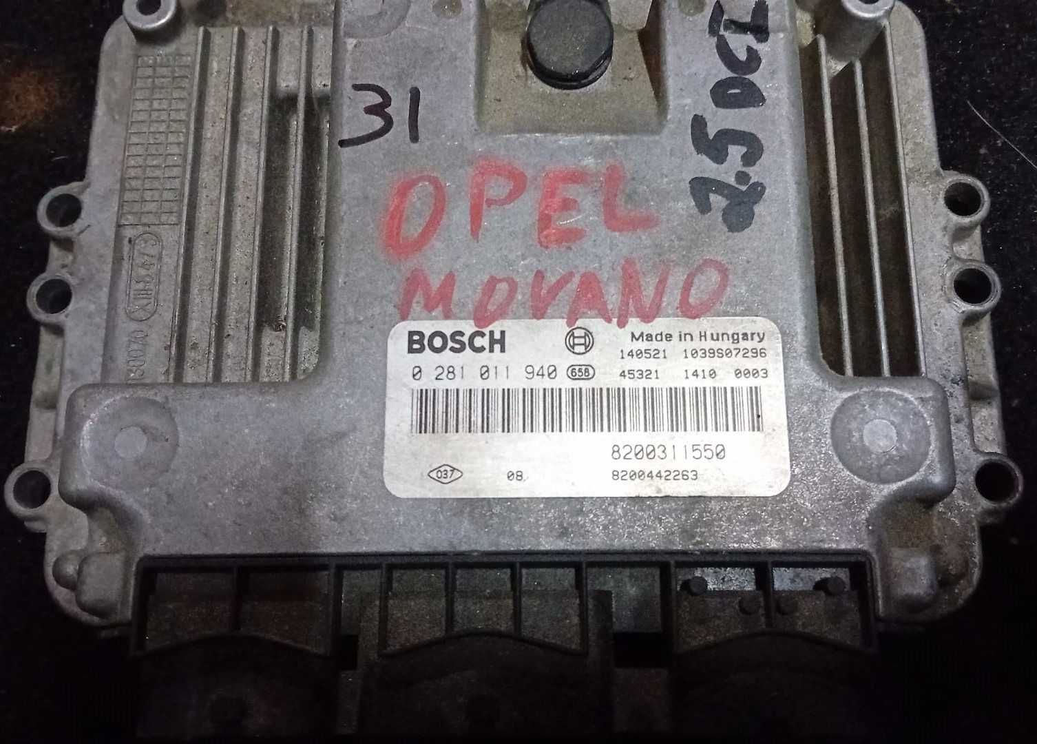 Centralina motor Opel Movano 2.5dci