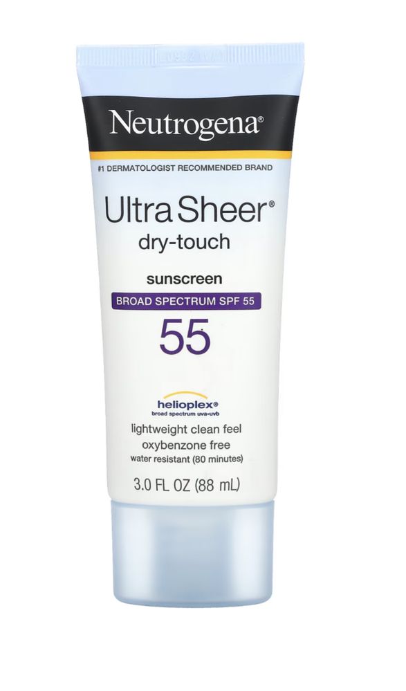 Neutrogena Ultra Sheer, сонцезахисний засіб, SPF 55, 88 мл