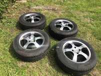 Alufelgi STR 15 cali 4x100 z oponami