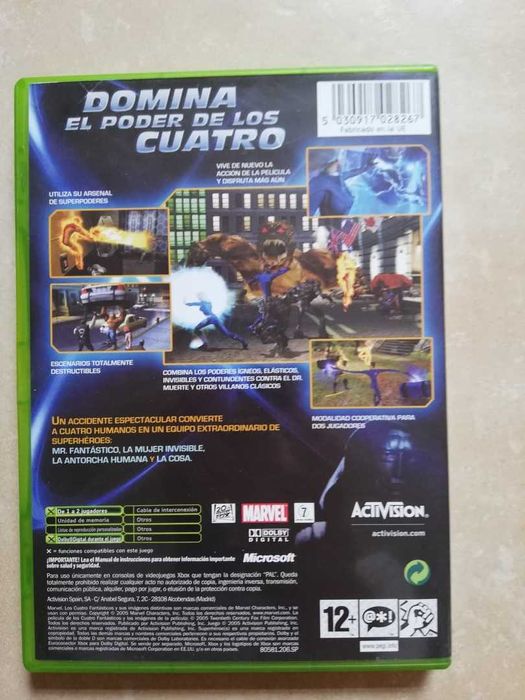 Jogo Os Fantásticos - XBOX