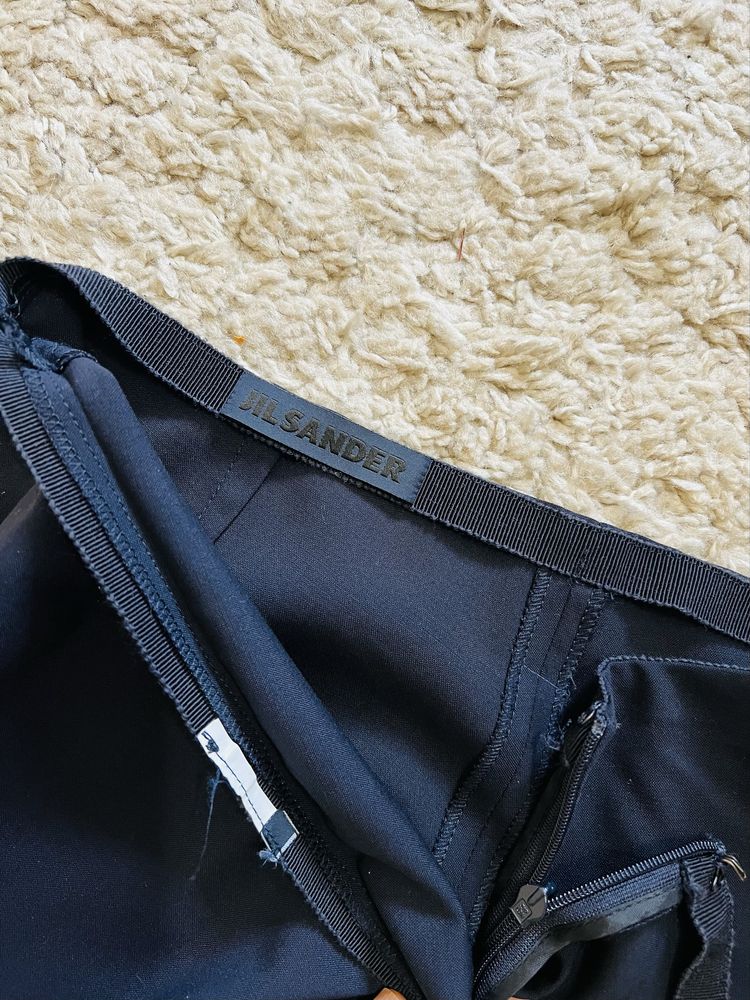 Брюки Jil Sander оригинал бренд классика размер S,M синие,беж,белы