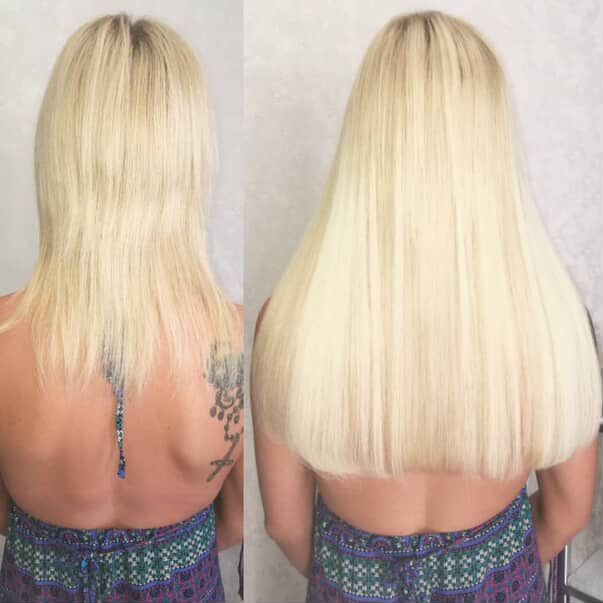 Przedłużanie włosów – keratynowe