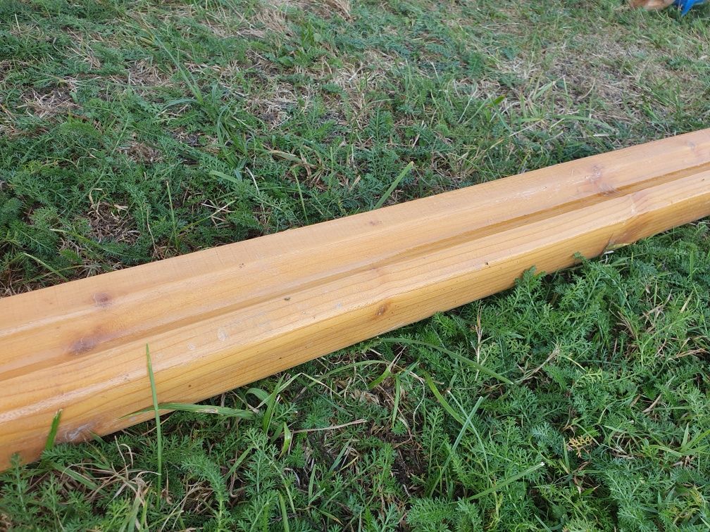 Schody sosnowe z demontażu. Balustrada tralki poręcz