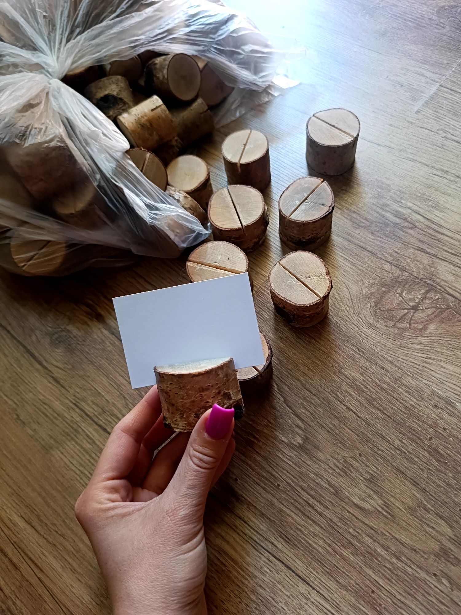 Podstawki pod winietki/ drewniane/Boho