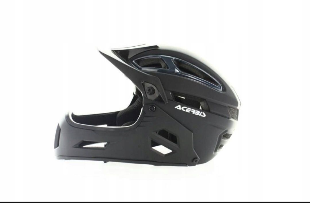 Kask rowerKask L/XL Acerbis Doublep Czarny Dirt Bike Downhill Zjazdowy