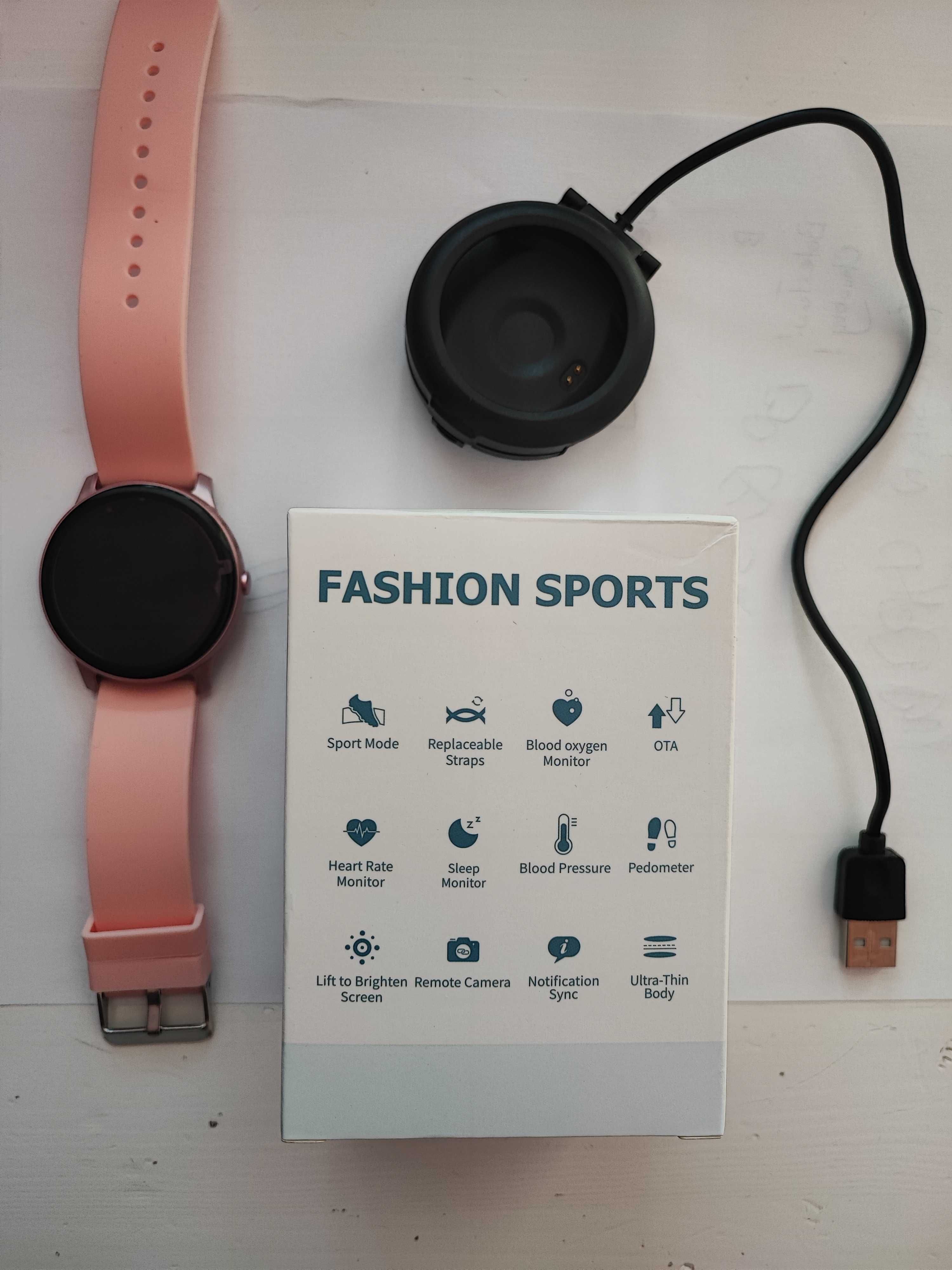 Smartwatch ULTRA - Thin body różowy KW 19 A