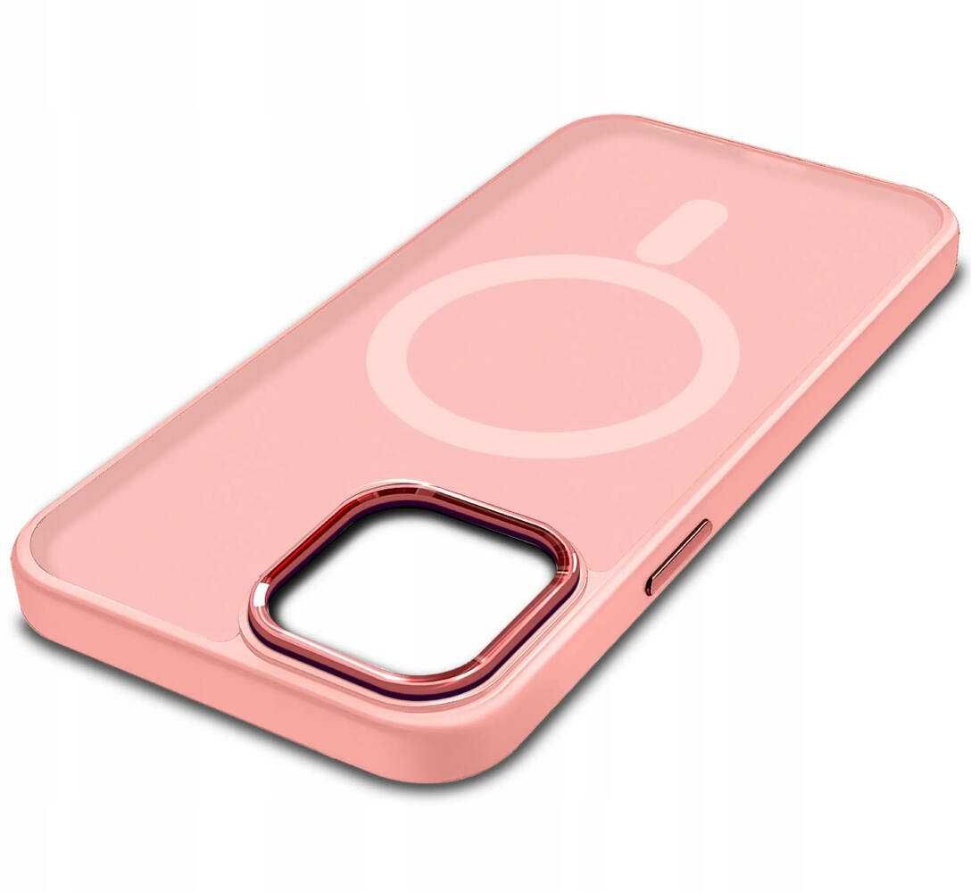 Etui Case Matt MagSafe iPhone 14 + Szkło Hartowane