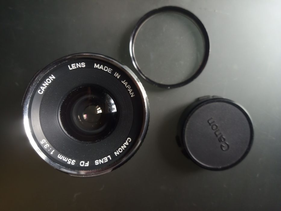 Canon FD 35mm f:3.5, Chrome nose