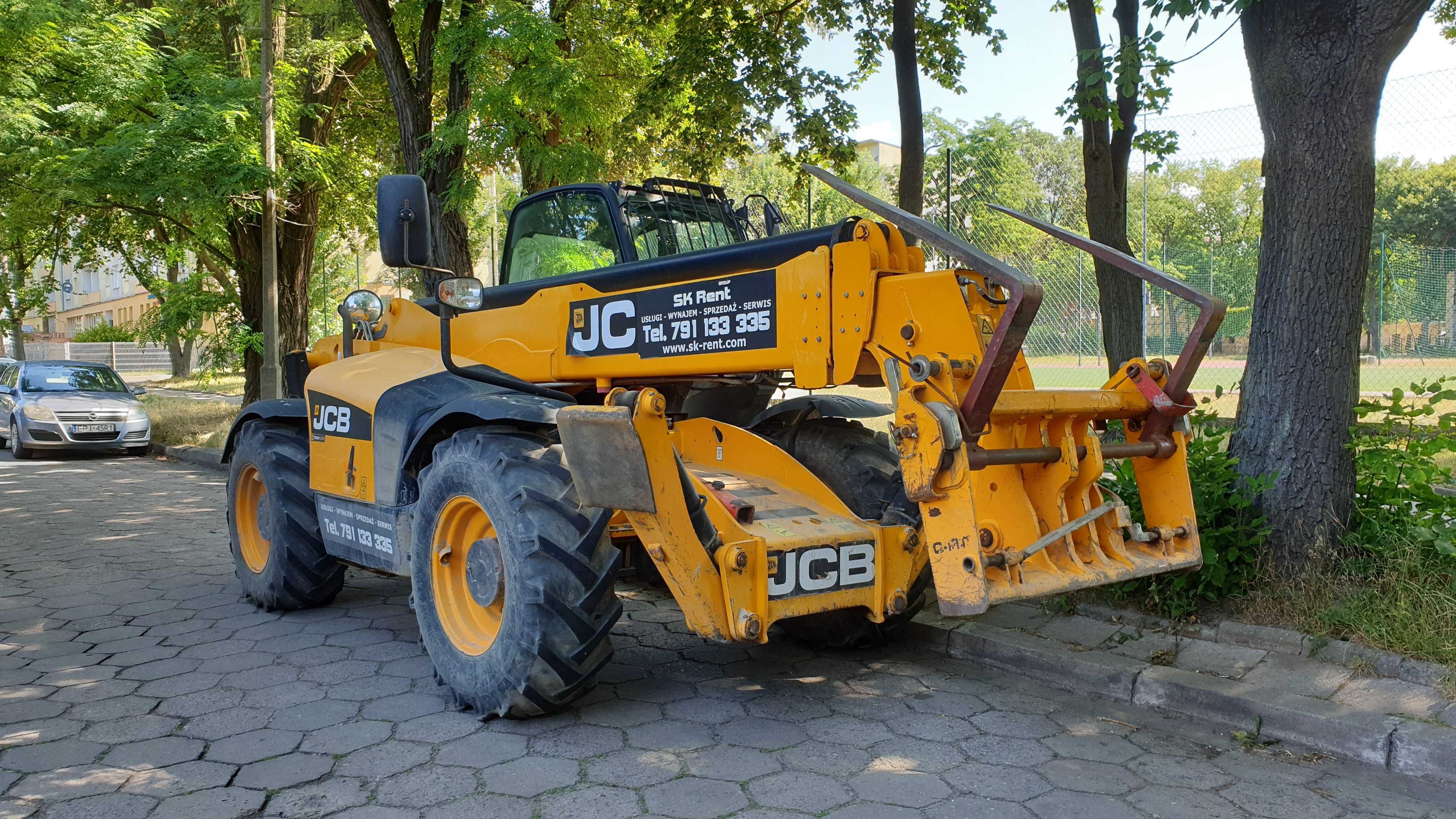 Wynajem usługa ładowarka teleskopowa  6m 7m 10m 12m 14m 17m max 4t JCB