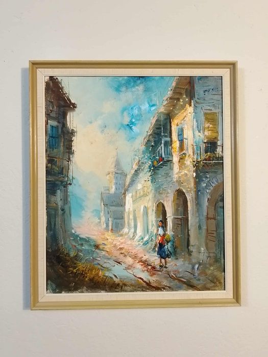 Stary obraz na płótnie