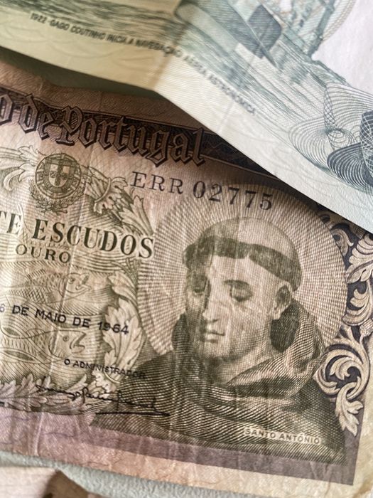 Lote notas antigas coleção