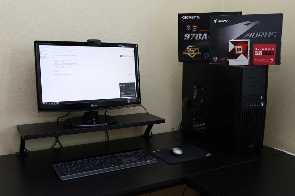 ПК AMD 3.5GHz 6-Core 16Gb ОЗУ Video 4Gb RADEON RX570 + монітор