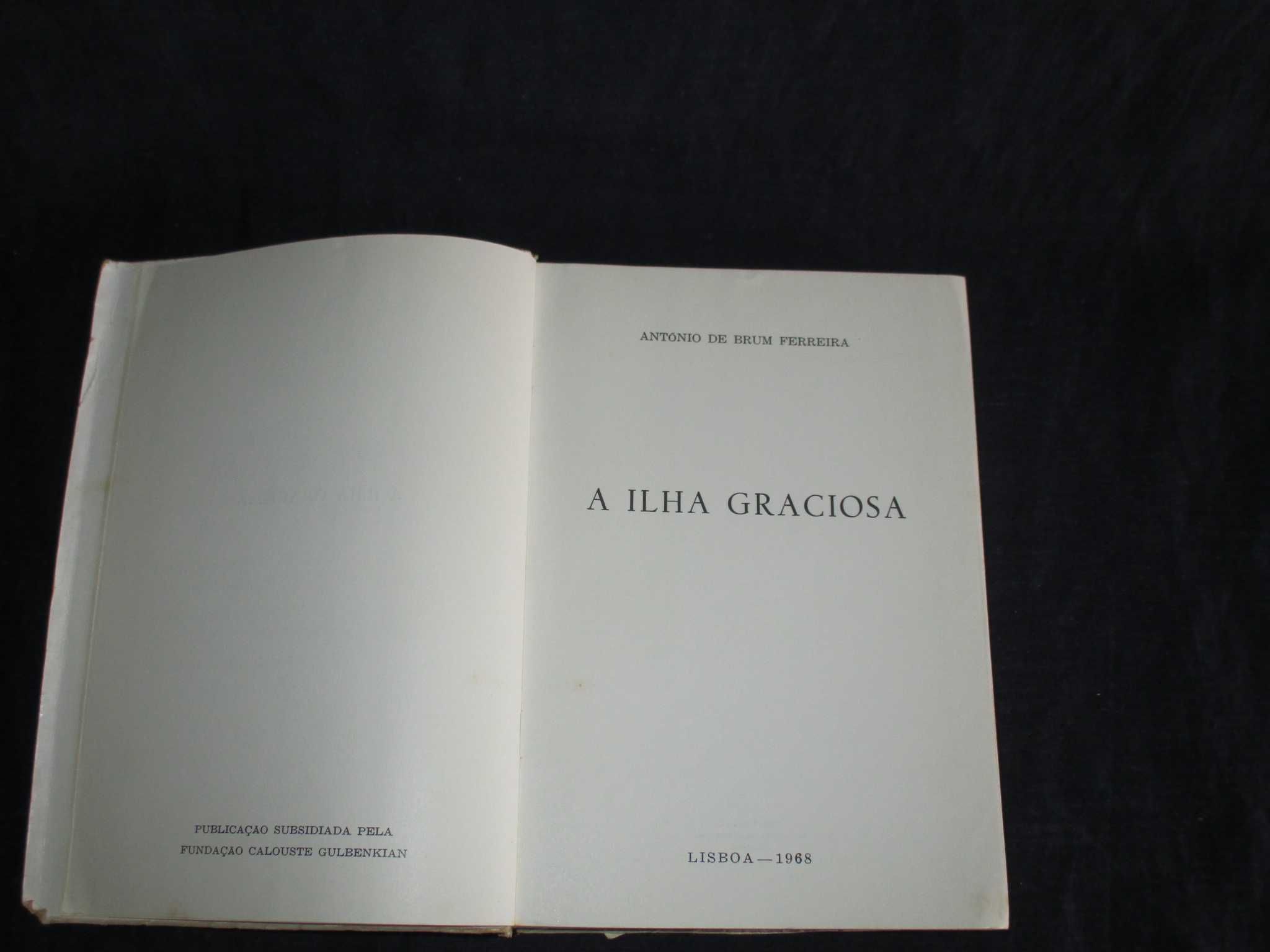 Livro A Ilha Graciosa Chorographia Brum Ferreira