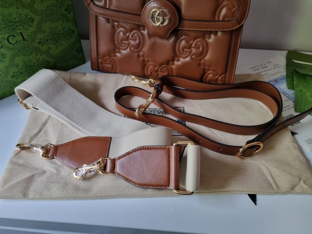 GUCCI GG matelassé bag- torebka- medium