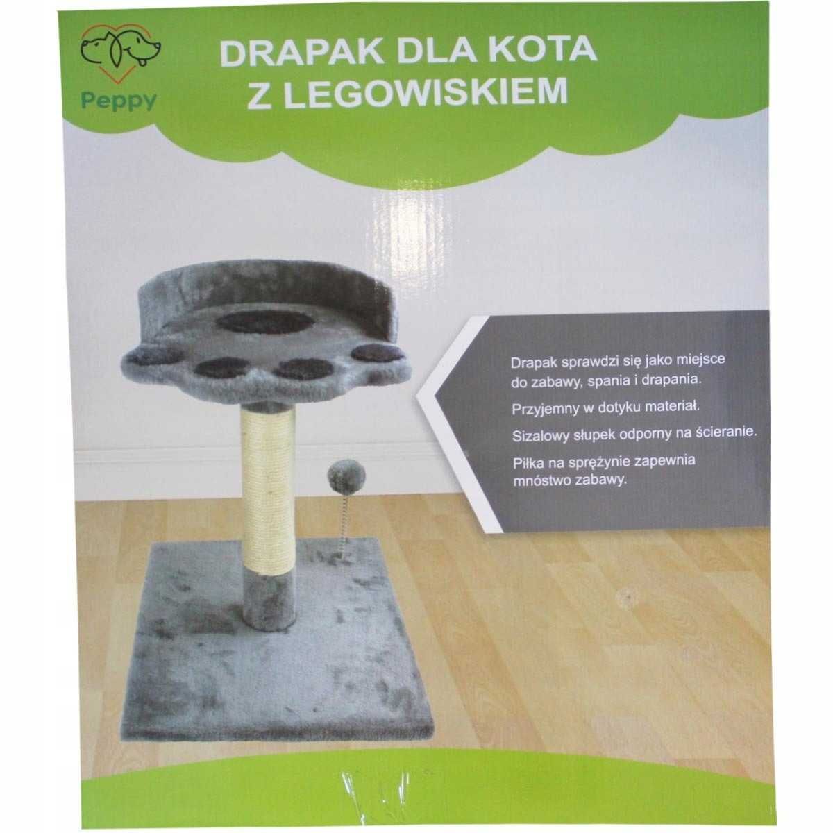 Drapak dla kota 48cm legowisko domek zabawka słupek