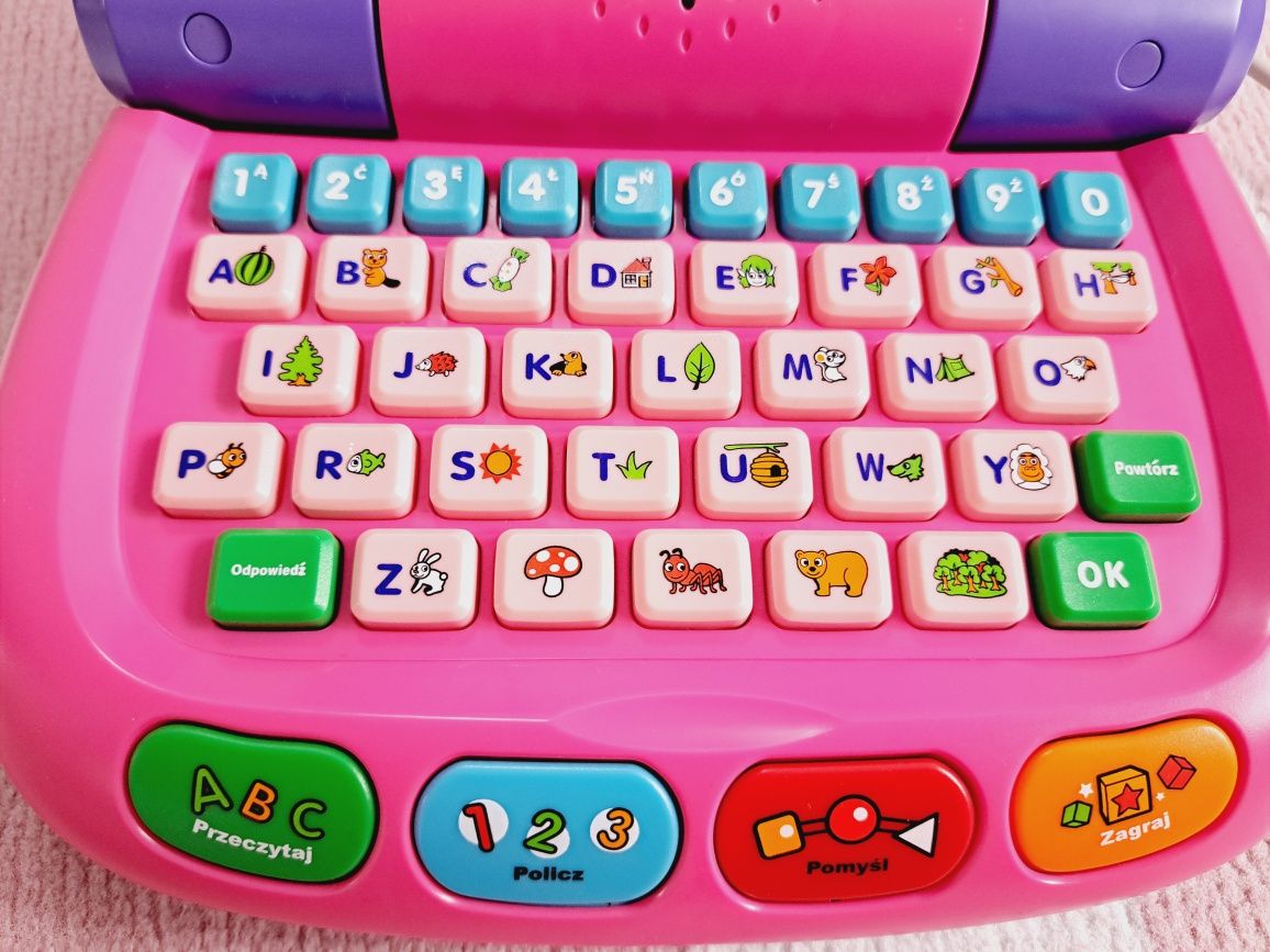 Mój pierwszy laptop V-tech gry edukacyjne czytanie liczenie Jęz Polski