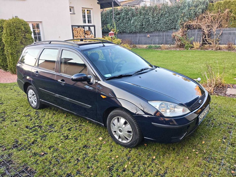 Ford Focus 1.8 TDCi 2004 Granatowy Kombi Klima Elektryka+ OPONY ZIMOWE