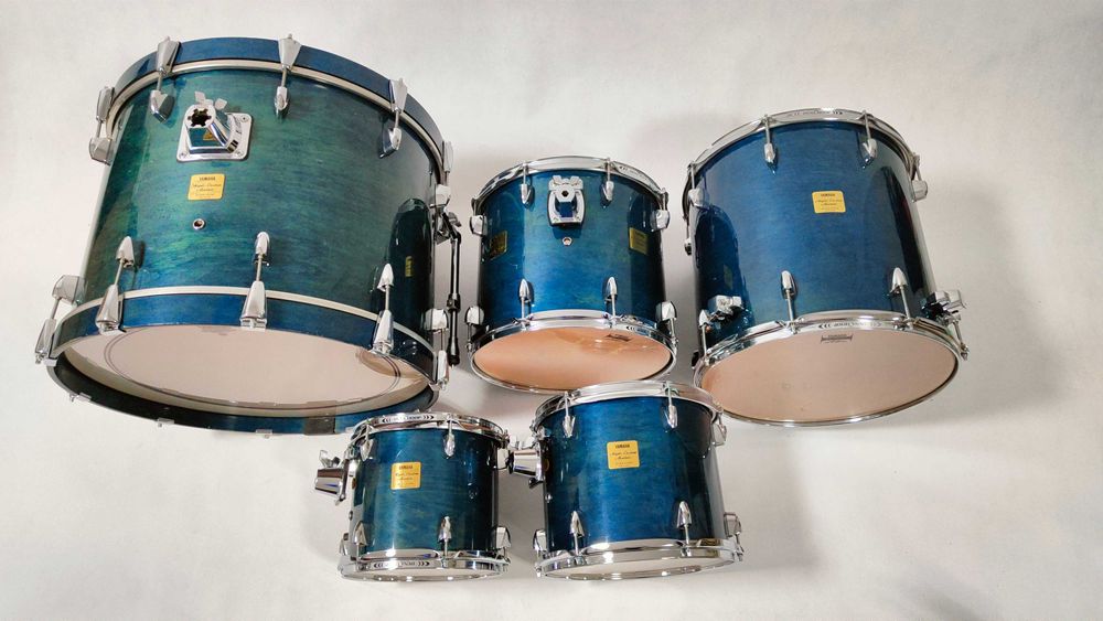 Yamaha Maple Custom Absolute Sea Blue 10,12,14,22" Made in Japan
