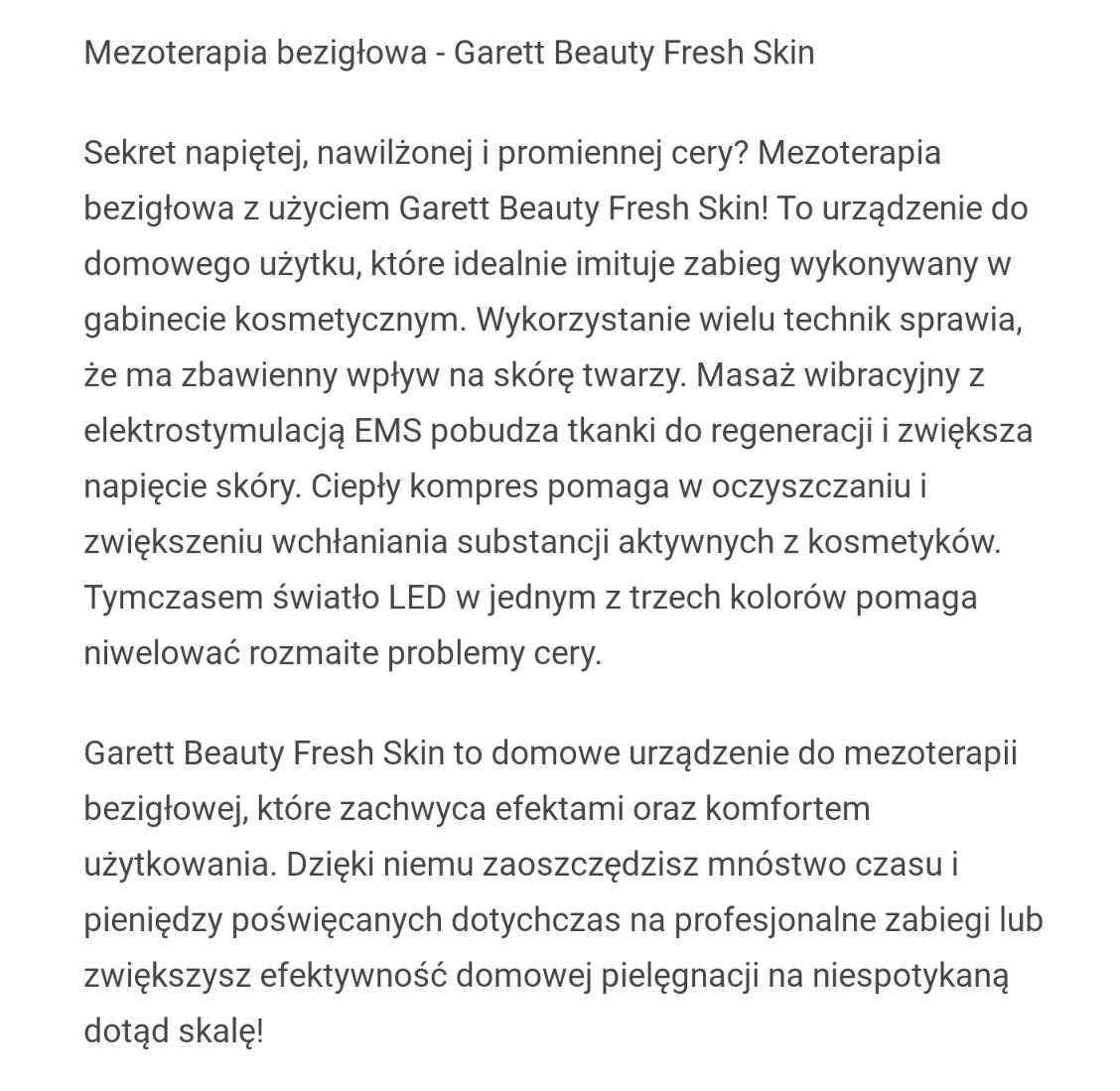 Garett Beauty Fresh Skin