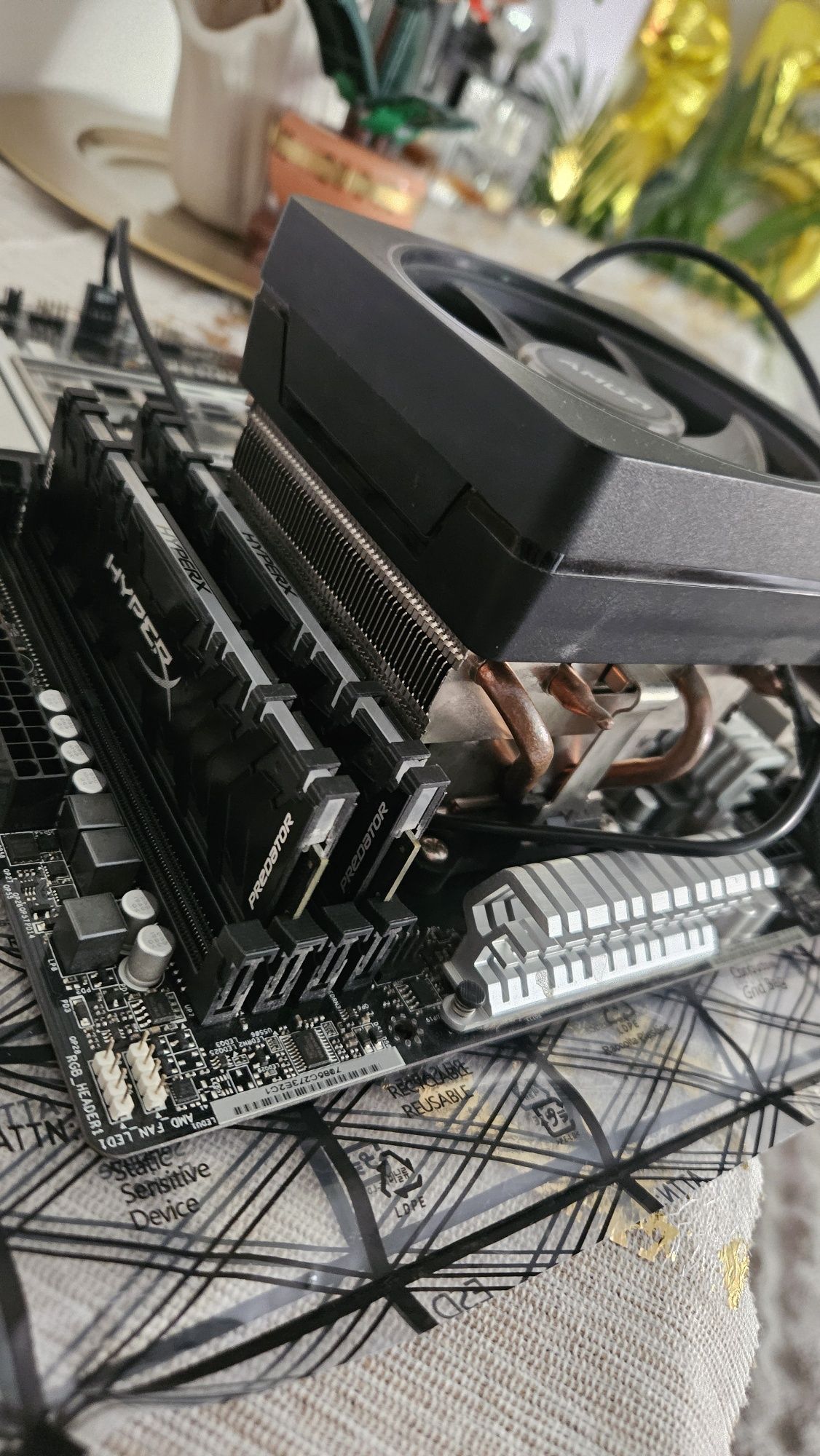 Zestaw Plyta glowna plus procesor i ram AMD RYZEN 7 1800X 16GB RAMU
