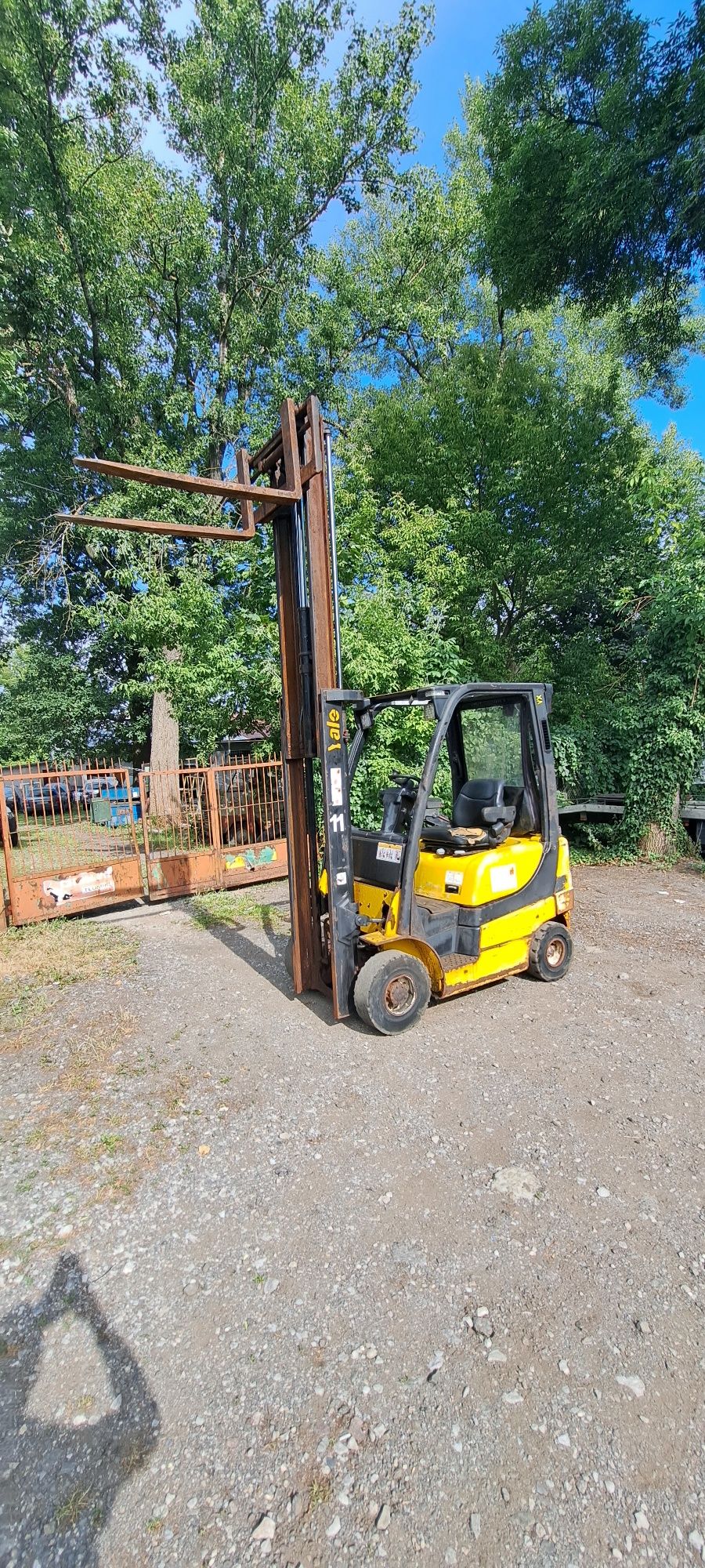 Wozek widlowy yale rok 09 wolny skok duplex transport