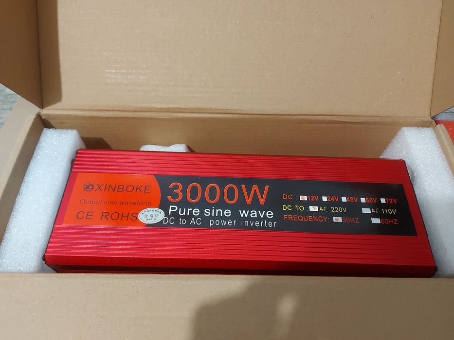 Інвертори 3 квт, 3,6, 12В, 24В