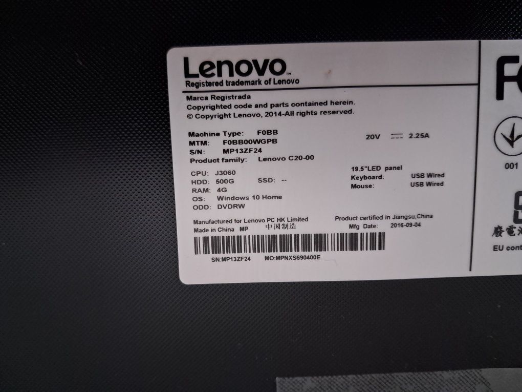 Lenovo All in one C20-00