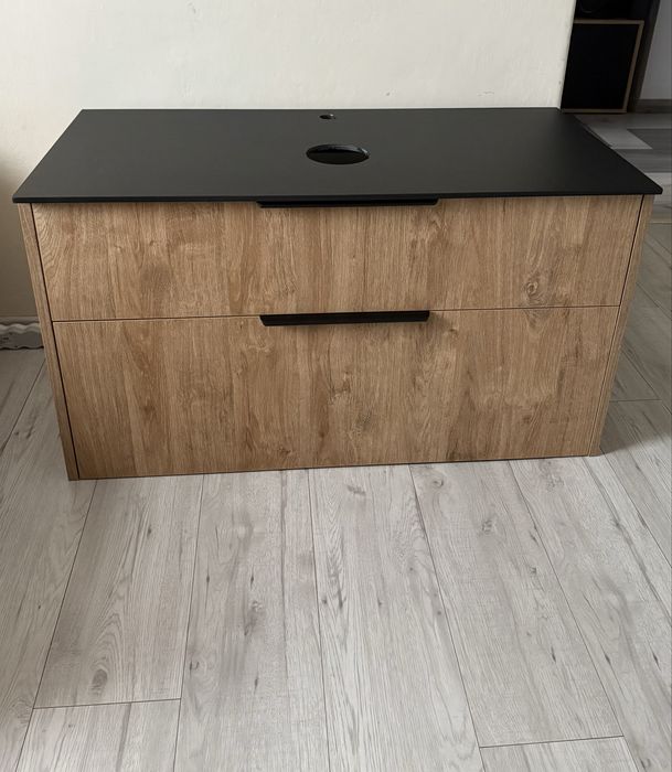 Szafka łazienkowa pod umywalkę 100 cm z blatem - jak nowa