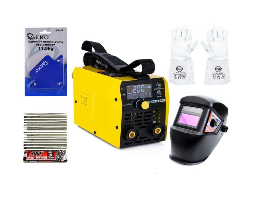 Spawarka MMA MAGNUM POWER VIP 5000 LCD ZESTAW -Negocjuj -Najtaniej