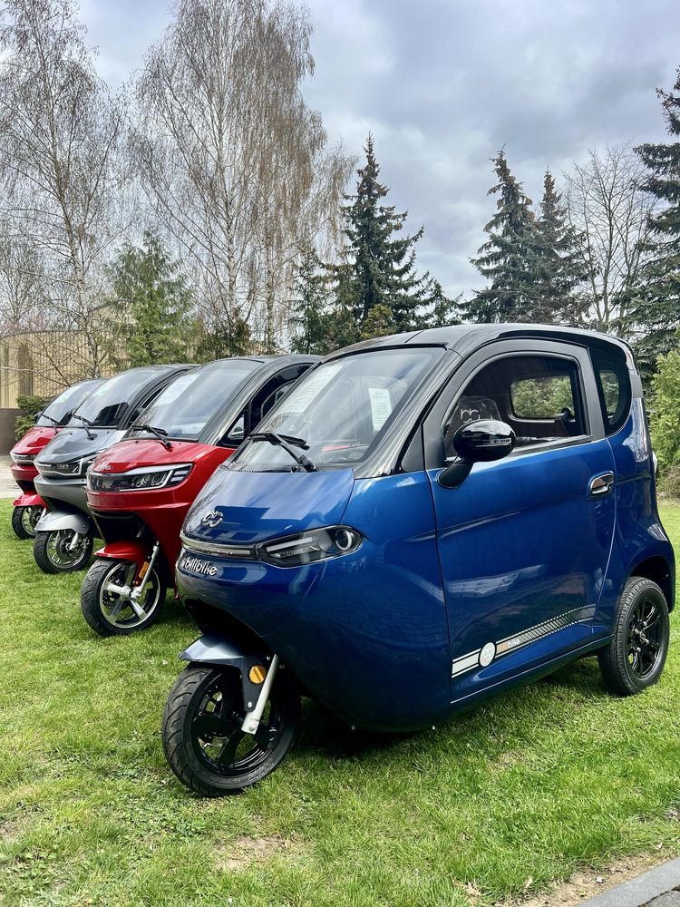 Skuter elektryczny zabudowany mikrocar pojazd bilibike ecomo3 J1 raty