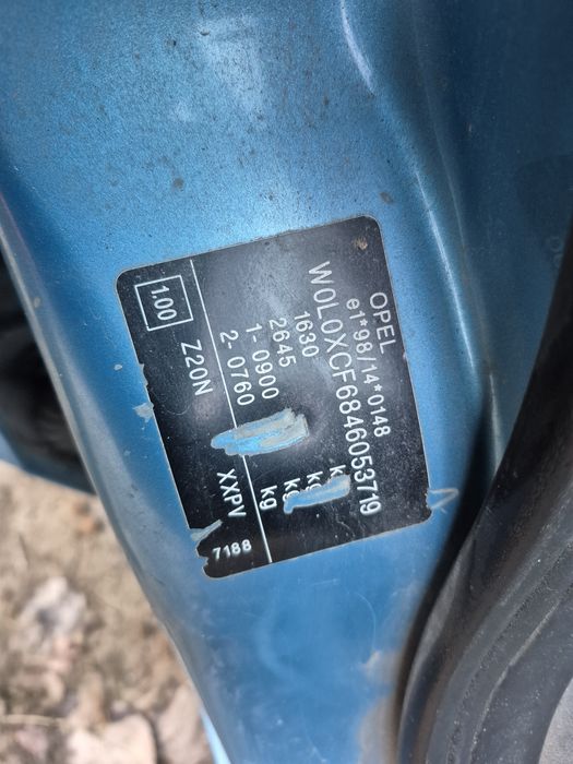 Części opel corsa c silnik 1.7 cdti Z17DTH skrzynia f23 kolor z20n