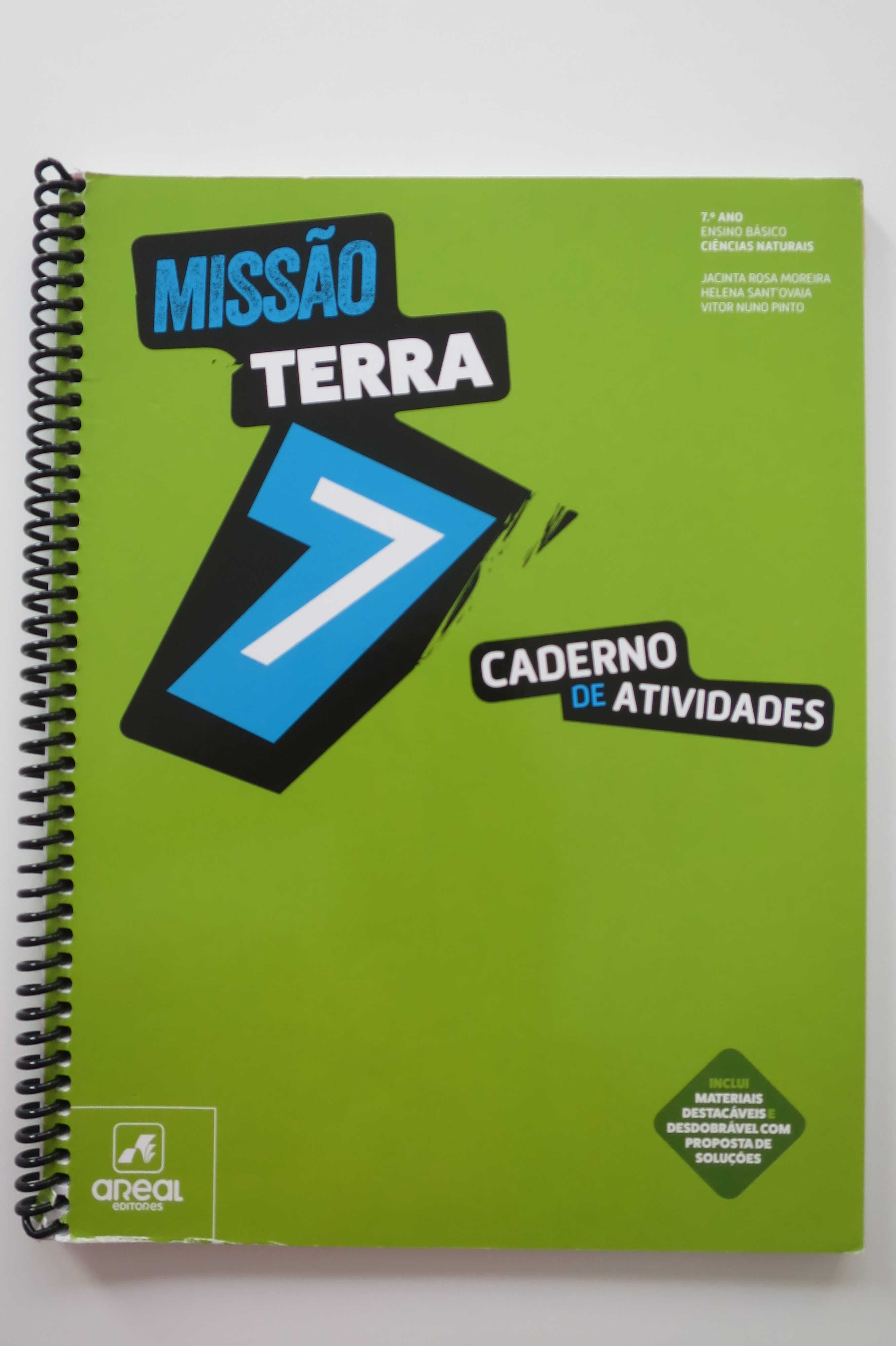 Caderno de atividades Ciências 7º ano “Missão Terra 7” Areal Editores