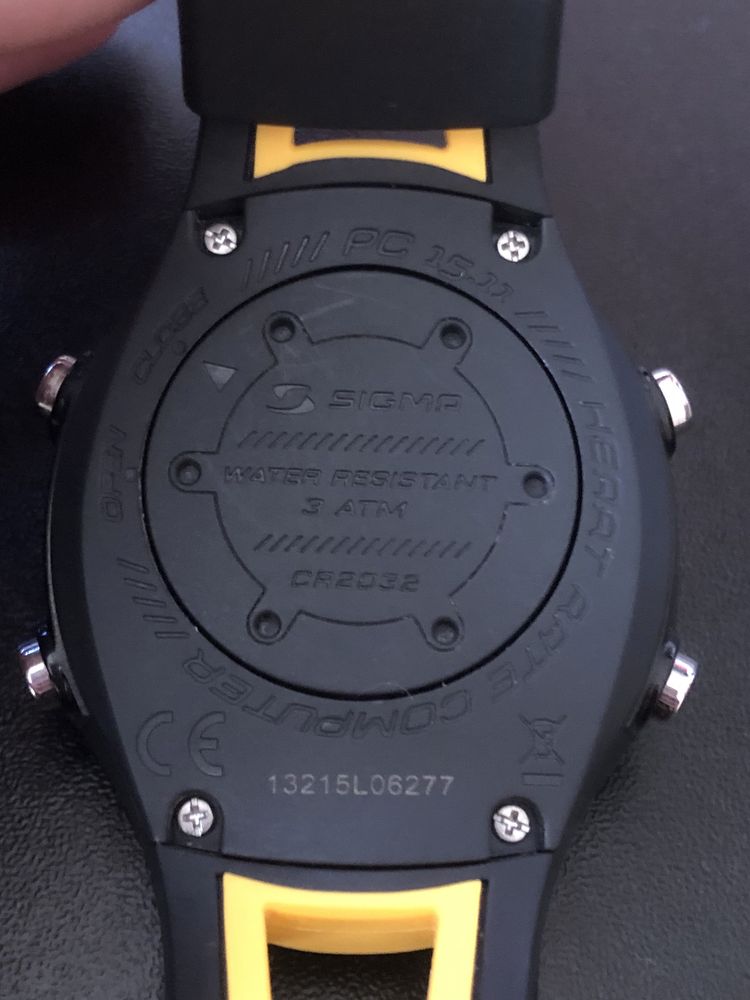 Часи-пульсометр Sigma PC 15.11 yellow