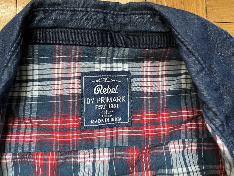 Koszula (w kratkę) - Primark - 128 (7/8l)