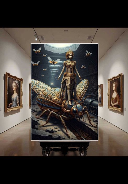 Obraz na płótnie - Ornamentyka i architektura - wielkość 75cm x 108cm