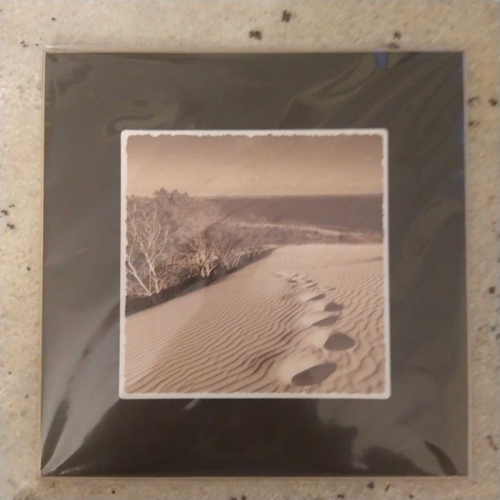 obraz wydmy czarny-sepia 21,5x21,5 Nowy