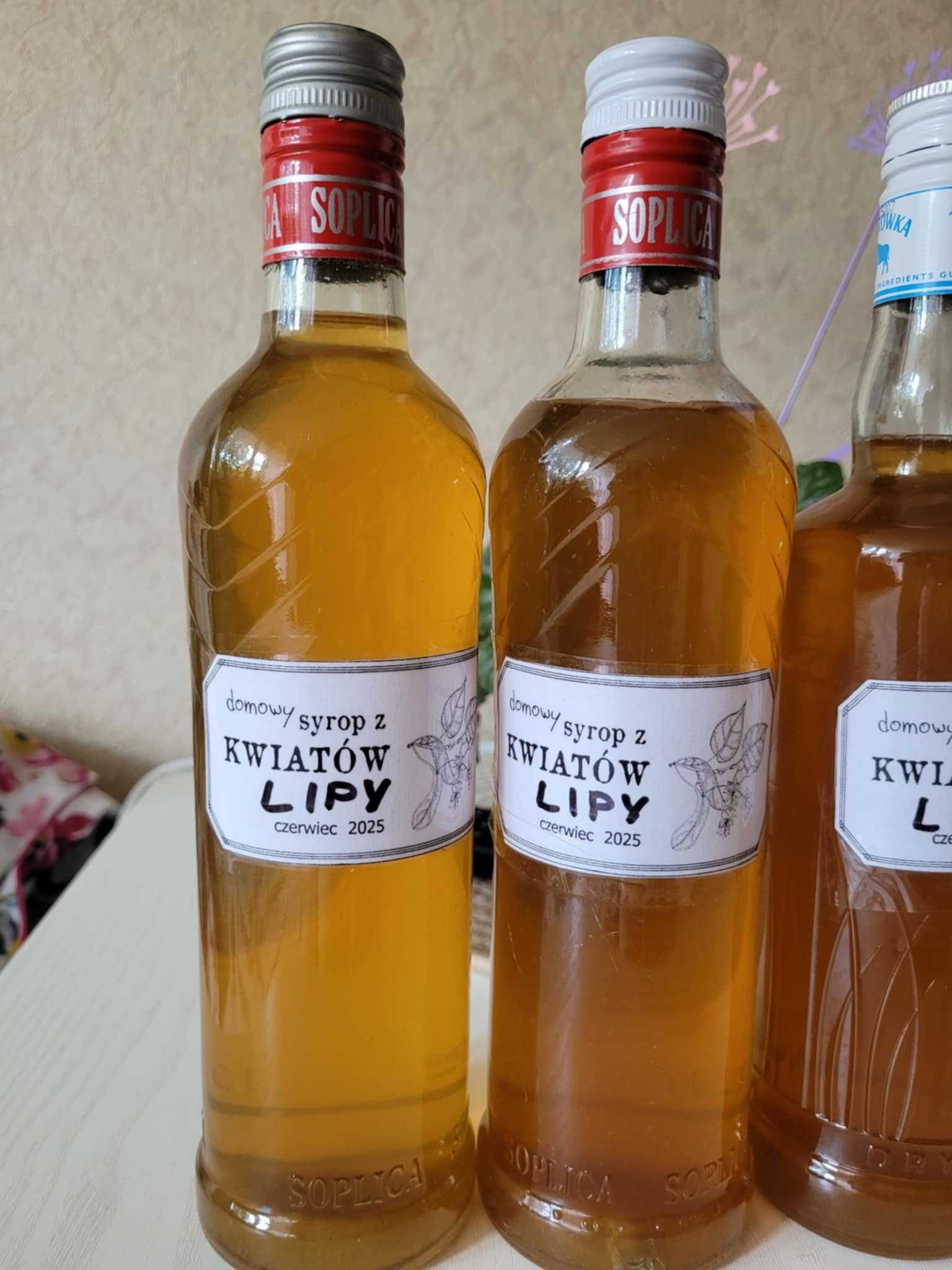 Syrop lipowy z kwiatów lipy domowy 500 ml