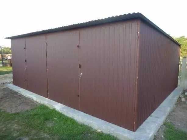 Garaż Blaszany Wzmocniony Blaszak 2 stanowiska Garaże Blaszane 6x5 6x6
