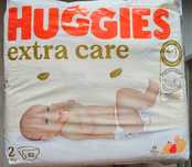 HUGGIES 2 розмер (3-6кг)(82ш)