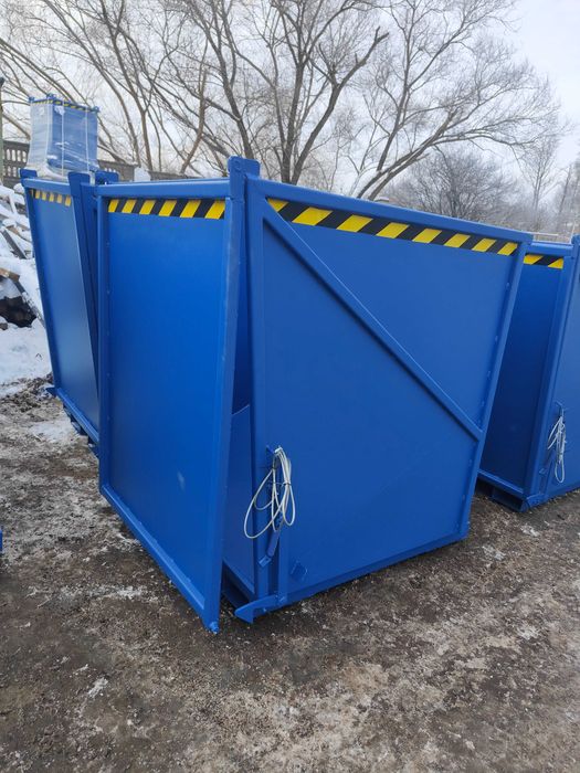 Zbiornik EFB 2200 L solidny kontener na plastik, aluminium, tektury