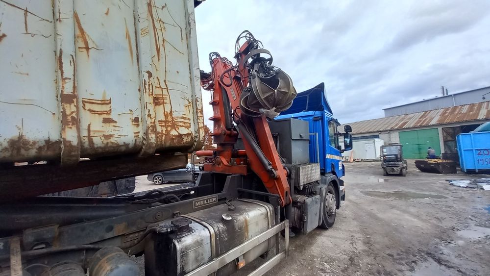 Sprzedam Scania p310 hakowiec plus  hds z chwytakiem do złomu