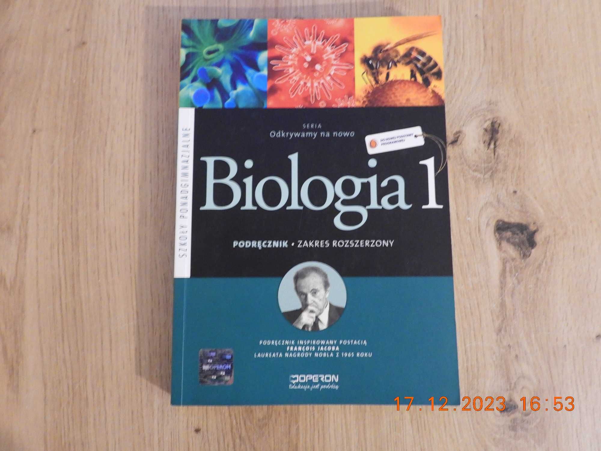 Biologia 1 Podręcznik.Zakres rozszerzony.Dawid Kaczmarek, M Penga NOWA