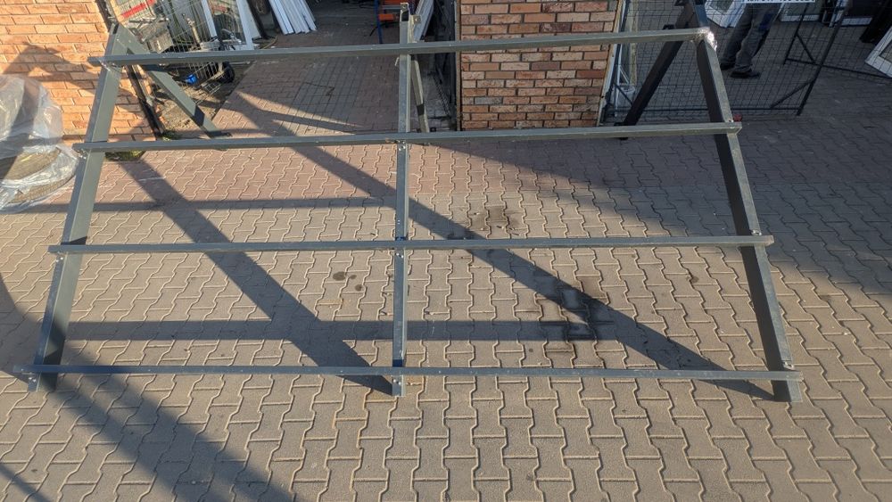 Zadaszenie tarasu daszek dach stalowy